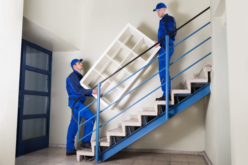 Inside view of a secure removal truck for hire